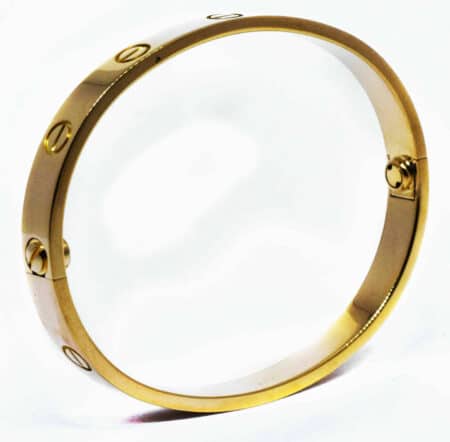 Cartier Love Bracelet Size 16cm 18k Yellow Gold & Papers B6035516