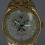 Patek Philippe Annual Calendar Moon 18k Yellow Gold Watch +Papers 5036/1J