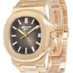 Patek Philippe Nautilus 5711 18K Rose Gold Brown Dial Watch B/P '16 5711/1R-001