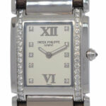 Patek Philippe Twenty~4 18k White Gold Diamond Ladies Watch 24 B/P '02 4920G-010