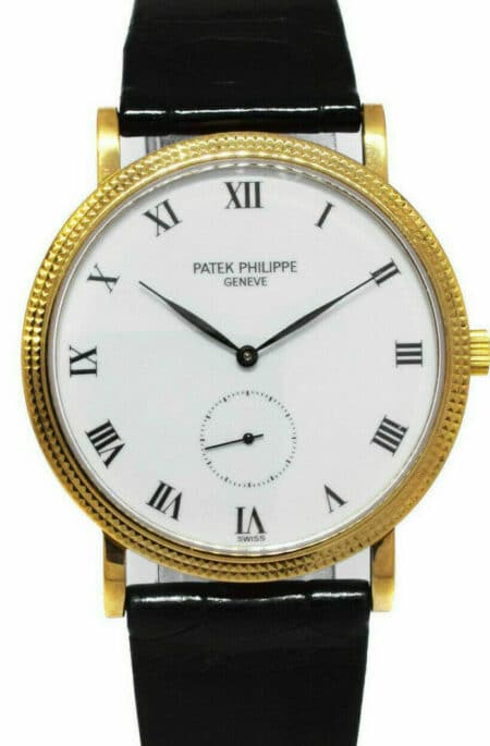 Patek Philippe 3919 Calatrava 18k Yellow Gold Mens 33mm Manual Watch 3919J