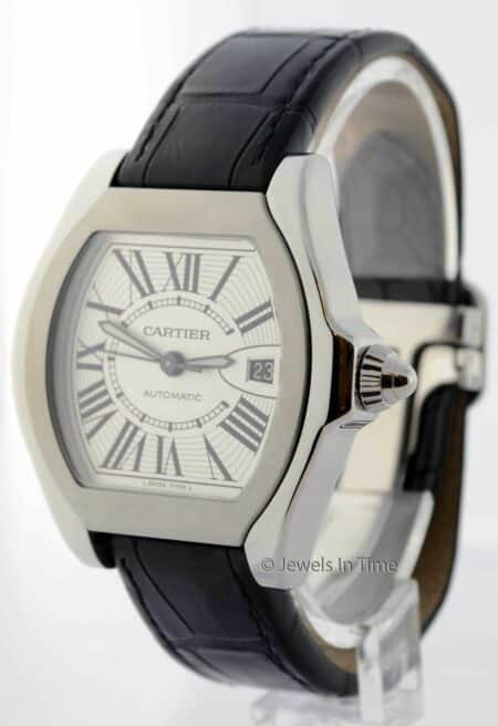 Cartier Roadster Large Steel Mens Automatic Watch B/P + Bonus W6206017 3312