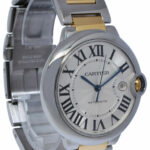 Cartier Ballon Bleu 42mm 18k Yellow Gold 
Steel Mens Automatic Watch 3001