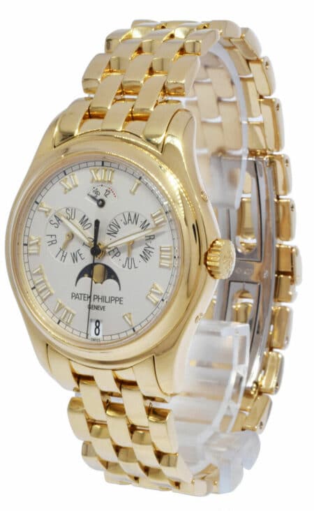 Patek Philippe Annual Calendar Moon 18k Yellow Gold Mens 37mm Watch 5036/1J