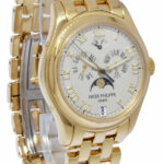 Patek Philippe Annual Calendar Moon 18k Yellow Gold Mens 37mm Watch 5036/1J