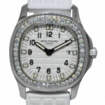 Patek Philippe Aquanaut Luce Steel Diamond White Dial Ladies 28mm Watch 4961