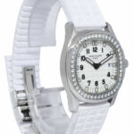 Patek Philippe Aquanaut Luce Steel Diamond White Dial Ladies 28mm Watch 4961