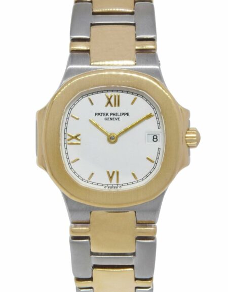 Patek Philippe Nautilus 18k Yellow Gold/Steel Ladies 27mm Quartz Watch 4700