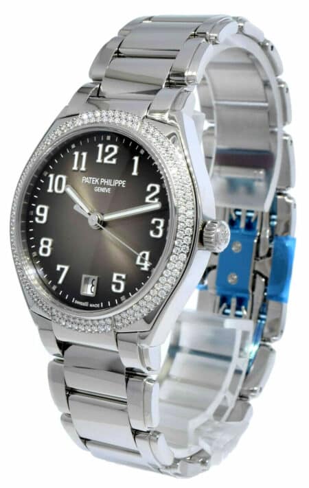 Patek Philippe Twenty~4 Steel Gray Dial Diamond Ladies Auto B/P 7300/1200A-010