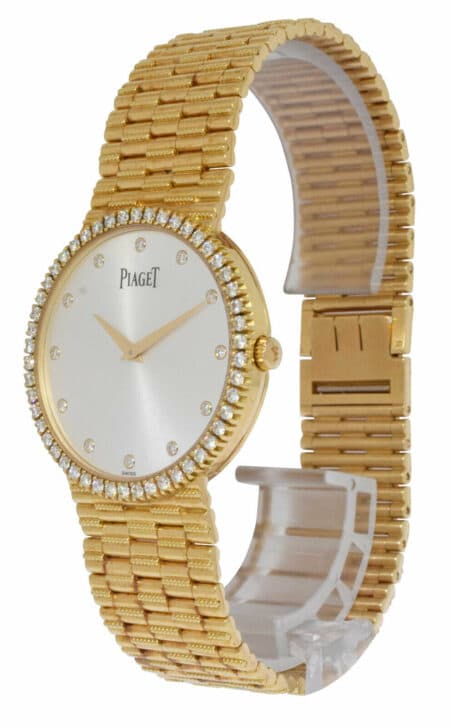 Piaget Dancer Traditional 18k Yellow Gold Diamond 32mm Manual Watch P10491