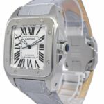 Cartier Santos 100XL Steel Anniversary Edition Silver Dial Men's Watch 2656