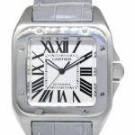 Cartier Santos 100XL Steel Anniversary Edition Silver Dial Men's Watch 2656