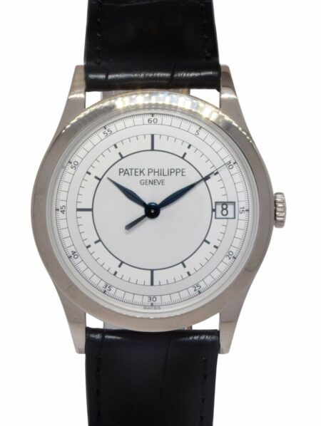 Patek Philippe Calatrava 5296 18k White Gold Mens 38mm Automatic Watch 5296G