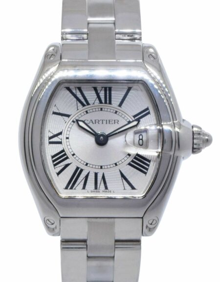 Cartier Roadster Stainless Steel Silver Dial Ladies Quartz Watch 2675