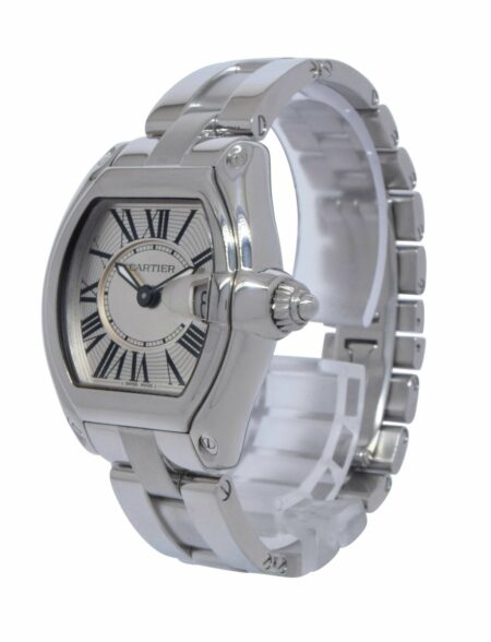 Cartier Roadster Stainless Steel Silver Dial Ladies Quartz Watch 2675