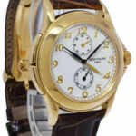 Patek Philippe 5134 Travel Time 18k Yellow Gold Mens 37mm Manual Watch 5134J