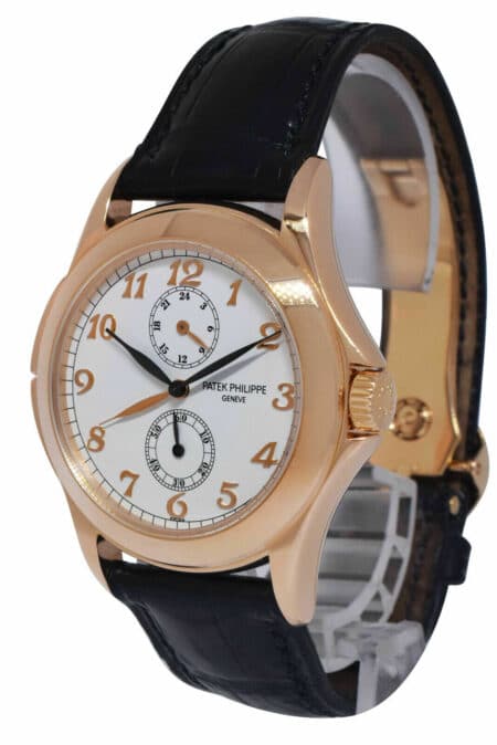 Patek Philippe 5134 Travel Time 18k Rose Gold Mens 37mm Manual Watch 5134r