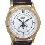 Patek Philippe Annual Calendar 18k RG Silver Sector Dial Box/Papers 5396R-001