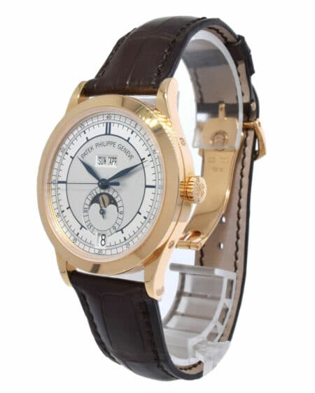 Patek Philippe Annual Calendar 18k RG Silver Sector Dial Box/Papers 5396R-001