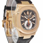 Patek Philippe 5980 Nautilus Chronograph 18k Re Gold Chocolate B/Ps '10 5980R