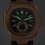 Patek Philippe 5980 Nautilus Chronograph 18k Re Gold Chocolate B/Ps '10 5980R