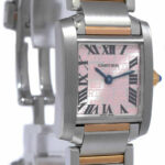 Cartier Tank Francaise 18k Rose Gold/Steel 160th Anniversary Ladies Watch 2384