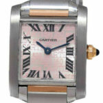 Cartier Tank Francaise 18k Rose Gold/Steel 160th Anniversary Ladies Watch 2384