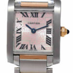 Cartier Tank Francaise 18k Rose Gold/Steel 160th Anniversary Ladies Watch 2384