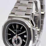 Patek Philippe Nautilus 5980 Chronograph Steel Blue Dial Watch B/P '11 5980/1A