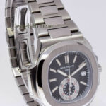 Patek Philippe Nautilus 5980 Chronograph Steel Blue Dial Watch B/P '11 5980/1A