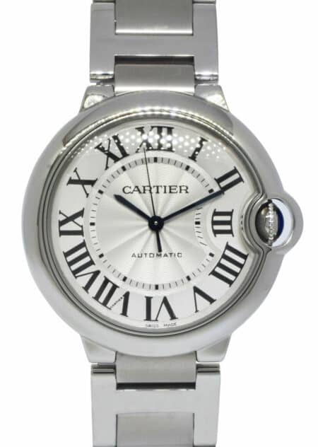 Cartier Ballon Bleu 36mm Steel Silver Dial Ladies Auto Watch W6920046 B/P 3284