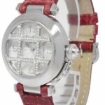 Cartier Pasha 32mm 18K White Gold Diamond Grid Dial Ladies Automatic Watch 2528