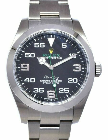 Rolex Air-King Stainless Steel Black Dial Mens 40mm Automatic Watch 116900