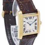 Cartier Tank Francaise Midsize 18k Yellow Gold Ladies Quartz Watch on Strap 1821