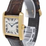 Cartier Tank Francaise Midsize 18k Yellow Gold Ladies Quartz Watch on Strap 1821