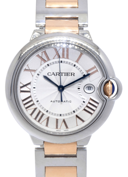 Cartier Ballon Bleu 42mm 18k Rose Gold/Steel Automatic Watch W6920095 3765