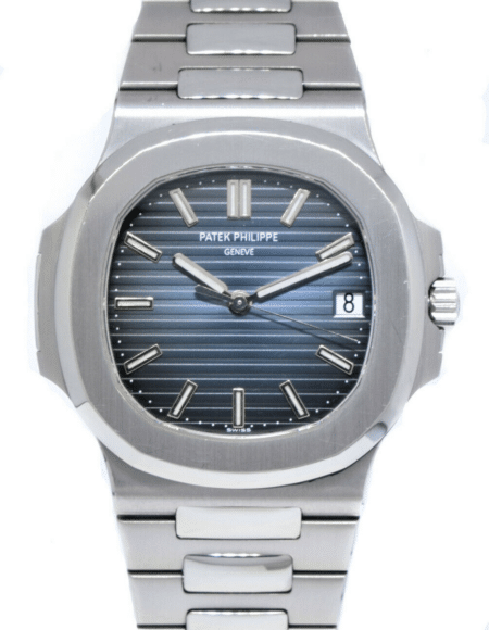 Patek Philippe Nautilus Stainless Steel Blue Dial Watch B/P '08 5711/1A-010