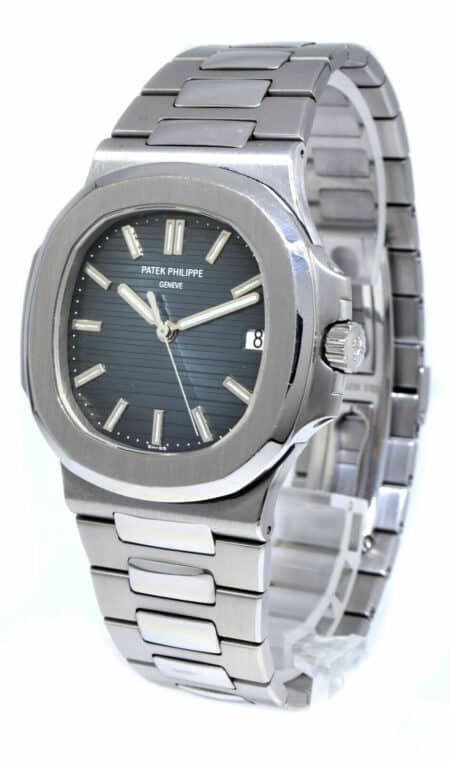 Patek Philippe Nautilus Stainless Steel Blue Dial Watch B/P '08 5711/1A-010