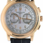 Patek Philippe 5070 18K Rose Gold Chronograph Mens Watch Box/Papers '05 5070R