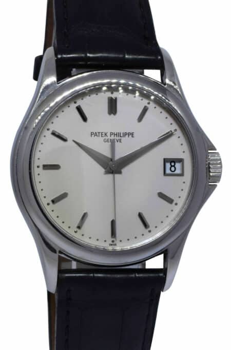 Patek Philippe Calatrava 5127 18k White Gold Mens 37mm Automatic Watch 5127G