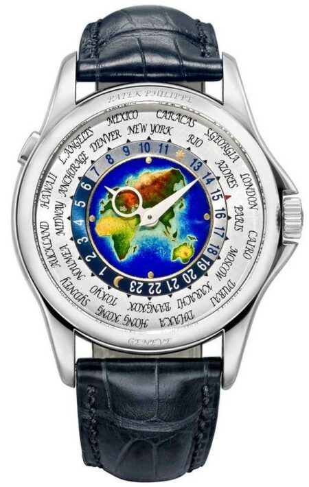 Patek Philippe NEW SEALED World Time Watch 18k White Gold Box/Papers 5131G