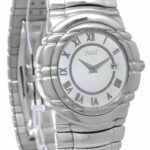 Piaget Tanagra 18k White Gold 35mm White Roman Dial Quartz Watch 17041 M 401 D