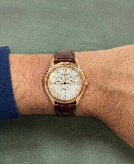 Patek Philippe Annual Calendar 5035 18k Rose Gold Mens 37mm Watch 5035R