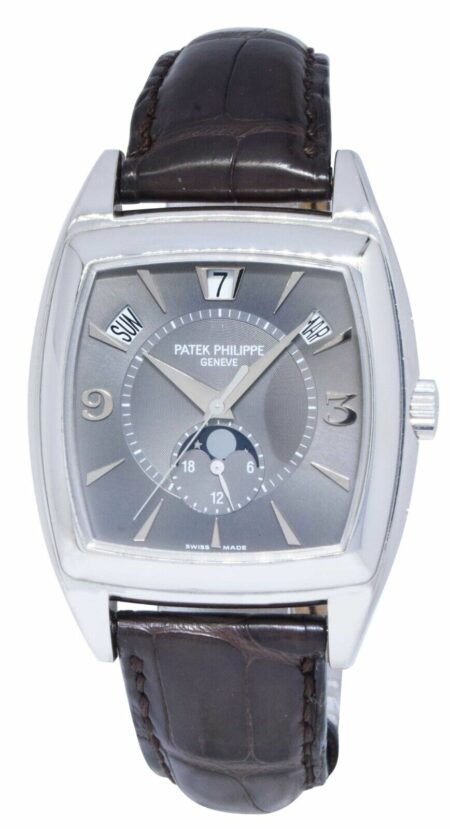 Patek Philippe Gondolo Calendario 18k White Gold Mens Watch  Box/Papers 06 5135G