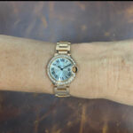 Cartier Ballon Bleu 28mm 18k Rose Gold Diamond Ladies Quartz Watch WJBB0015 3007