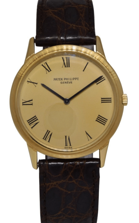 Patek Philippe Vintage Calatrava Automatic 18k Yellow Gold Mens Watch 3591J