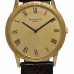 Patek Philippe Vintage Calatrava Automatic 18k Yellow Gold Mens Watch 3591J