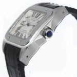 Cartier Santos 100XL Stainless Steel Silver Dial Men's Watch 2656