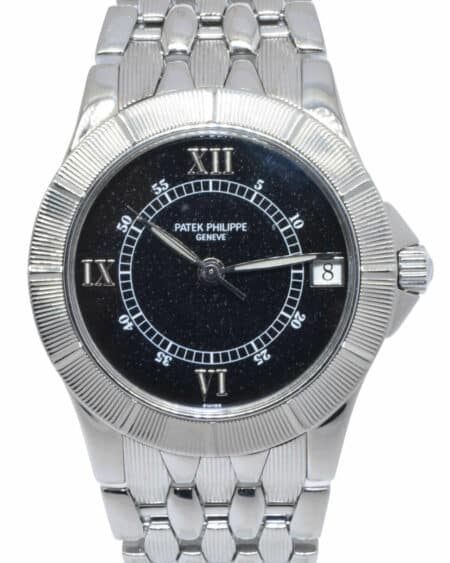 Patek Philippe Neptune 5080 Stainless Steel Black Dial Mens 36mm Watch 5080/1A