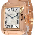 Cartier Tank Anglaise 18k Rose Gold Large Mens Watch Box/Papers W5310002 3504